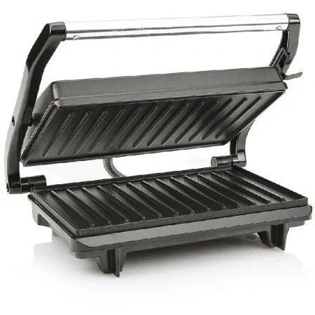Tristar GR-2650 - Parrilla Eléctrica de Contacto Sandwich Grill, 700W, Placa Antiadherente, Tapa Flotante, para Paninis, Carne y Verduras, Color Negro Tristar GR-2650 - Parrilla Eléctrica de Contacto Sandwich Grill, 700W, Placa Antiadherente, Tapa Flotante, para Paninis, Carne y Verduras, Color Negro